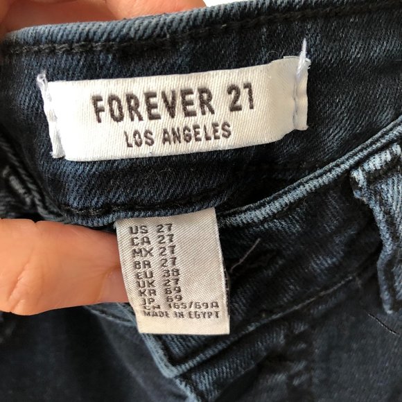 Forever 21 Los Angeles Dark Blue Jeans 27 - Picture 3 of 3